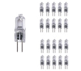 Vstar Q20/G4/CL/12V,10 Watt,T3 JC Type,12 Volt,Clear,G4 Bi-pin Base,Halogen Light Bulb(20 Pack)