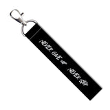 Isee 360 Never Give Up Stop Quotes Lanyard Tag With Swivel Lobster For Luggage Bags Backpack Travelers Students Worker L X H 5 X