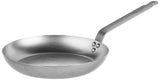 Mauviel M'Steel Black Carbon Natural Nonstick Frying Pan With Iron Handle, 11-in, Suitable For All Cooking Surfaces, Made in Fra