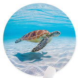 Round Mouse Pad,Anti Slip Rubber Round Cute Turtle Mousepads Desktops Gaming Mouse Mat Customized Designed for Home and Office,7