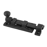 Renovators Supply Wrought Iron Slide Bolt Door Latch Heavy Duty Tip Style Sliding Latches Ideal for Yards, Kennels and Cabin