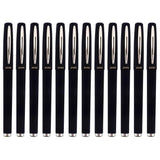 Chrome Baoke Gel Ink Pens Rollerball Pens 1.0mm Medium Line, Box of 12 Pack,(Black)