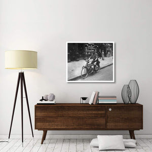 Boy Riding American Bike-Paper Art-38,,X31.88,,