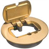 Carlon E97BRR Thomas & Betts Floor Box Kit, Brass