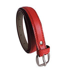 Pinkit GirlS Pu Leather Belt For Women/Ladies/Girls (Free Size, Fits Waist Size 26 To 34) Red (Pack Of 1)