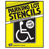HyKo Products PLS10 Handicap Parking Lot Stencil 32.5 x 25 White