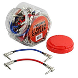6-In Woven Right Angle Cables, In 48Pc. Fishbowl Display: Blue/Red