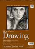 Strathmore Medium Drawing Spiral Paper Pad 8X1024 Sheets 400300