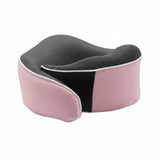 Heavenglow Portable UShaped Travel Pillow Includes Carry Case Memory Foam Neck Pillow Compressible Memory Foam Neck Cushion Bre