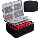 Offybird Document Storage Bag With Lock Waterproof Multilayer File Organizer For Certificates, Home Office, And Travel Safe Do