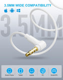[2 Pack] for Apple Wired Earbuds, 3.5mm Heaephones with Microphone 90 Degree Design Clear Call HiFi Stereo Volume Control Earpho