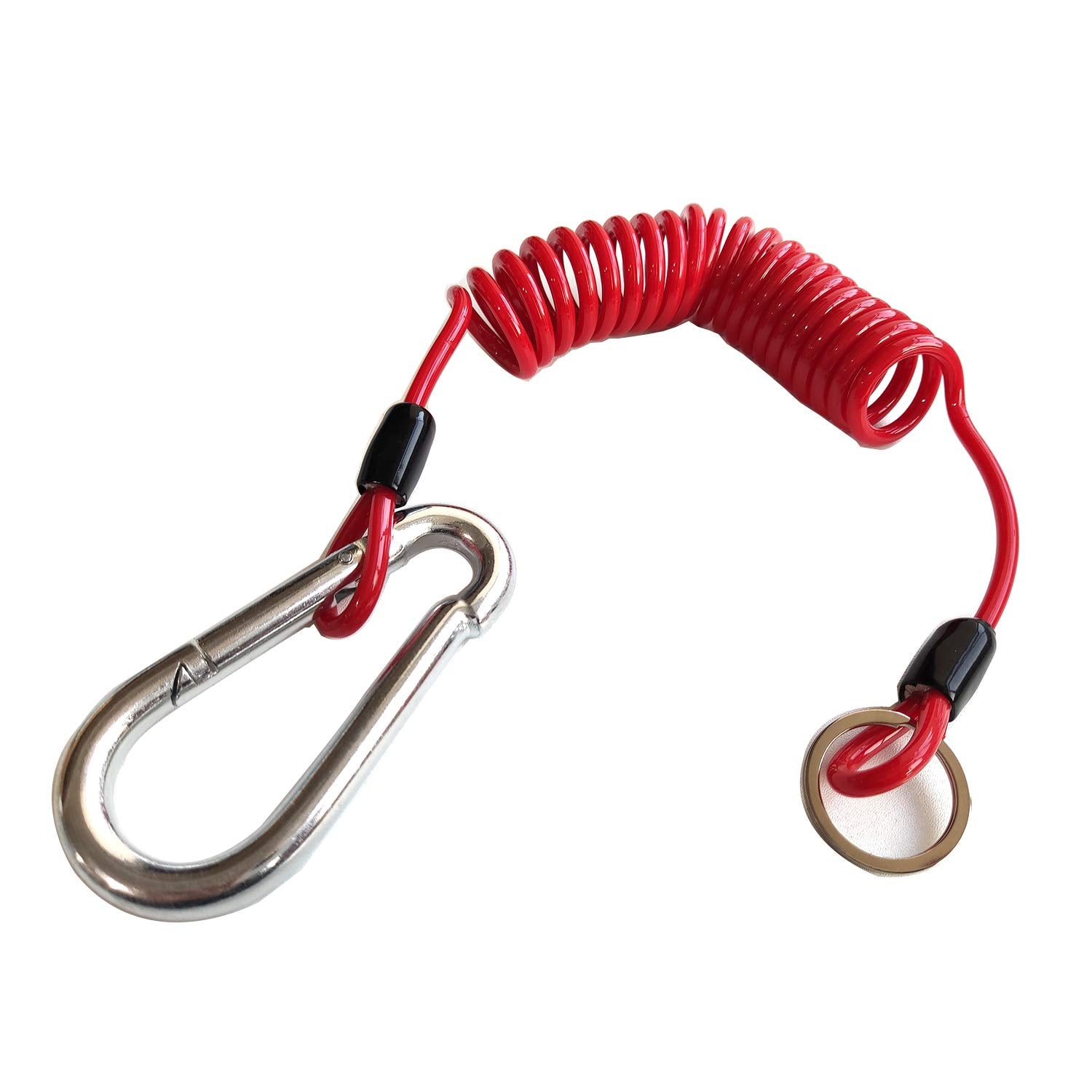 Dpei Xuan Breakaway Trailer Cable, Trailer Brake Cable, Rv Stainless Steel Spring Towing Coiled Wire, Heavy Duty Steel Wire Exte