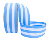 Ribbon Bazaar Grosgrain Mono Stripes 5/8 inch Blue by The Yard 100% Polyester Ribbon