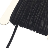 Chenkou Craft 5 Yards 1/8 Black Velvet Ribbon Spool (Black, 1/8(3mm))