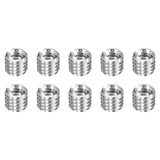 HARFINGTON 10pcs Thread Repair Inserts M5 x 0.8 Male to M3 x 0.5 Female Thread 5mm Long Stainless Steel Reducing Nuts Metric Sel