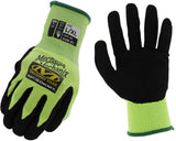 Mechanix Wear Hi-Viz SpeedKnit Utility Work Gloves - High-Visibility Coated-Knit Work Gloves - Abrasion Resistant - Oil-Resistan