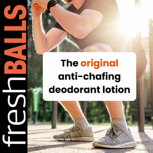 Fresh Body FB - Fresh Balls Lotion, 34 fl oz (3 Pack) Anti-chafing Mens Soothing cream to Powder Balls Deodorant and Hygiene fo