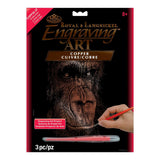 Royal Brush Copper Foil Engraving Art Kit 8X10, The Wise Simian