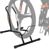 HIECTPRO Bike Stand Floor Bike Rack Garage Bicycle Stands for Storage Indoor/Outdoor, Front and Rear Wheel Parking Rack Stand Pe