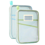 Eletree A4 Mesh Zipper File Folder Organizer3Layer Waterproof Document Bag With Handle & Label Pocket, Portable Transparent Po