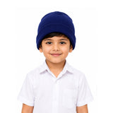 Riddhiinfotech Kids Winter Woolen School Cap For Boys & Girls | Soft Warm Stretchable Knitted Beanie Cap | School Winter Cap For