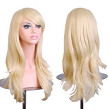 AneShe Wigs 28 Long Wavy Hair Heat Resistant Cosplay Wig for Women (Light Blonde)