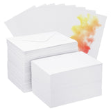 PATIKIL 200 Sets Pure Cotton Watercolor Cards 140lb/300 GSM Postcards with Envelopes for Art Painting Creative Thank Notes, 4x6