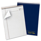 AMPAD Gold Fibre Project Planner, TopWire Bound, 81/2inch x 113/4inch, Project Rule, Navy Cover, 70 Sheets (20815) , White