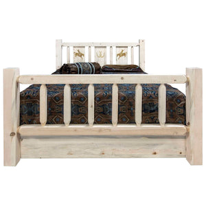 Montana Log Collection Wood Homestead Queen Storage Bed Mwhcsbqvlzbronc