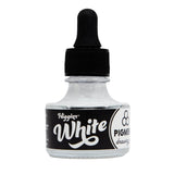 Higgins White Pigmented Drawing Ink - for Artists and Students - 1 oz. Glass Bottle (HIG44113)