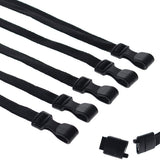 Bulk 100 Pack MRI Safe ID Lanyards (No Metal) with Plastic No Twist Clip & Safety Breakaway Clasp Great for Radiology Pathol