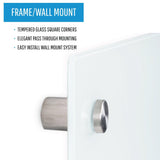 River Glass Dry-Erase Board, 24 X 36, Non-Magnetic