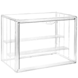 Cutora Clear Acrylic Display Case, 3 Tier Acrylic Blind Box for Figures, Dustproof Storage Organizer with Magnetic Door for Acti