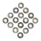 Nupuyai Pack of 30 14x8mm Large Hole Stone Loose Beads for Jewelry Making, Polished Rondelle European Beads fit Charms Bracelet,