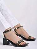 Shoetopia Women'S Heel-504 Heeled Sandal-4 Kids Uk (Heel-504-Black)-Eu37,Black,4,B0D4JTQYWF