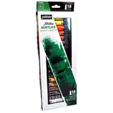 Pebeo High Viscosity Studio Acrylics Set Of 18 Colours In 12 Ml Tubes