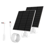 Solar Panels for Ring Camera Outdoor (New Generation) 5W 5V Solar Panel Charger with USB-C&Plug for Spotlight Cam Plus&Stick Up 