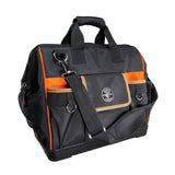 Klein Tools 55469 Tradesman Pro WideOpen Tool Bag Made of 1680 Ballistic Weave with Molded Bottom and Detachable Shoulder Strap
