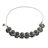 Banjara Kamarbandh Bohemian Oxidized Silver Kamarpatta Queen Elizabeth Ii Coins & Flower Design Fashion Adjustable Fancy Waist B