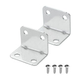 90 Degree Corner Bracket L Shape 1-1/4 x 1-1/4 x 2-1/4 Tall, Pack of 40 with Screws, Heavy Duty Steel Angle Bracket for Wood, Fu