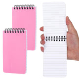 PATIKIL 3x5inch Pocket Sketchbook, 2 Pcs Top Spiral Notebook Mini Lined Notebook Memo Pads 80GSM 60 Sheets/120 Pages Hard Cover Por