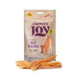 Chewer's Joy Beef Tendons 5-6 (4oz) - Natural Dog Treats - Single Ingredient Long-Lasting Chews, High Protein