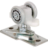 PrimeLine N 7065 Pocket Door Roller Assembly, 13/16 In., Convex, Plastic Tires, Steel Bracket and Ball Bearings (Single Pack)