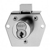 Stanley Best 5L7RD2626 5L Series 7 Pin Rim Deadlocking Vertical Cabinet Lock Satin Chrome Finish