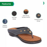 Ortho Joy Fancy Doctor Slippers | Comfortable Sandals For Women Stylish,Grey,5,B09VLDNMYR