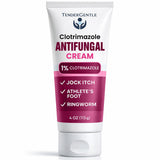 TenderGentle Clotrimazole Antifungal Cream for Skin - 1 Pack with 4 oz. of Clotrimazole Cream for Jock Itch, Athletes Foot Treat