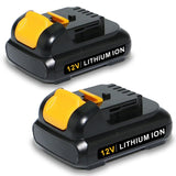 SKYON 12V 4.0Ah DCB124-2 Battery Replacement for Dewalt 12V Max Cordless Power Tools - 2 Pack