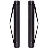 TRANSON 2-pack Durable Poster Storage Tube with Straps 24-40 Extendable for Blueprints, Artwork, Maps, Posters