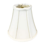 Royal Designs, Inc. BSO-704RC-8WH True Bell Basic Lamp Shade with Round Clip, 4 x 8 x 7.25, White