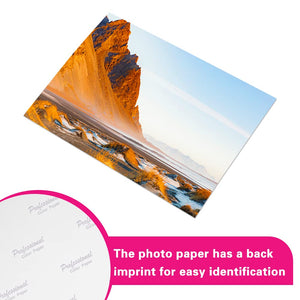 100 Sheets Photo Paper, 6 x 8 Premium Glossy Photo Paper Picture Paper 180 gsm Printer Brochure Paper Glossy, Office Supplie